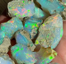 50Ct Natural Ethiopian Jumbo Welo Fire Opal Rough Specimen Gemstone 10-15mm Lot picture
