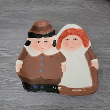 Publix 2023 Thanksgiving Pilgrim Spoon Rest Lilgrims Ceramic Pilgrims NEW picture