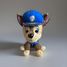 PAW Patrol Chase Dog Plush Stuffed Animal Brown/Blue/Tan Polyester picture