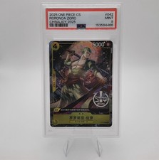 2025 ONE PIECE SIMPLIFIED CHINESE PROMOS CHINAJOY 2025 #042 RORONOA ZORO PSA 9 picture