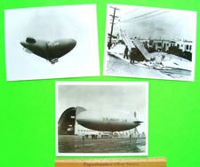 Lot/3 Diff 1942 OFFICIAL U.S. NAVY BLIMP L-8 CRASH PHOTOS Bob Carlisle picture