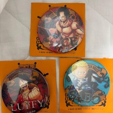 One Piece Yarai Can Badge Huis Ten Bosch Limited Ace Luffy Sabo picture