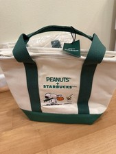 🔥❨･¨⬮ Genuine Starbucks x Peanuts Snoopy Mini Canvas Tote Bag US In Hand NEW🔥 picture