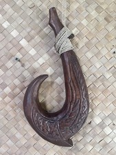 Tattooed Makau or Hawaiian Fish Hook Reproduction Smokin' Tikis Hawaii Oceanic picture