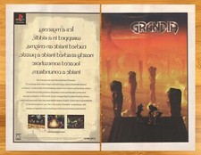 1999 Grandia PS1 Playstation 1 Vintage Print Ad/Poster Official RPG Promo Art picture