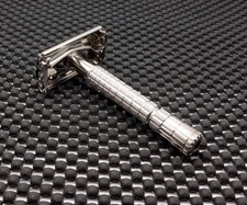 Vintage 1954 Gillette Flare Tip Super Speed DE Safety Razor Z2 Stunning & Clean picture