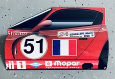 WOW 2000 Dodge Viper Lemans Style Sign 3D Side View Curved Sign picture