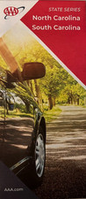 New AAA NORTH CAROLINA SOUTH CAROLINA STATE ROAD MAP  Highway Tour  LATEST 2025 picture
