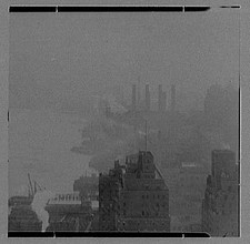 Photo:New York City NY 1931 River House East River Power House Skyline picture