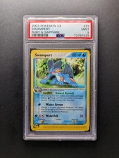 2003 Pokemon SWAMPERT - 23/109 - Rare - EX Ruby & Sapphire - PSA 9 picture