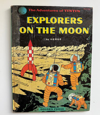 Hergé The Adventures Tintin Explorers on The Moon 1st US Golden Press picture
