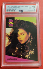 JANET JACKSON 1991 PROSET SUPERSTARS MUSICARDS CARD #56 GRADED PSA 9 MINT picture