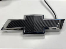 2014–2015 Chevy Silverado Front Grille Emblem – Chrome Black LED Lighted Badge picture