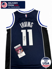 Basketball Blue Jersey Kyrie Irving Signed NBA JSA Authentication picture