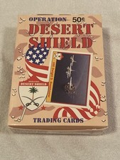 1991 Operation DESERT SHIELD Pacific Trading CARD BOX 36 Wax Packs Sealed picture