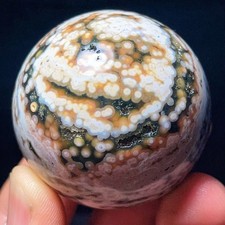 Rare 145G Natural Beautiful Ocean Jasper Sphere Healing Agate Madagascar L7944 picture