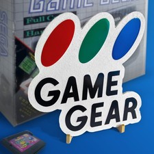 🎮 Sega Game Gear Logo Sign – Engraved Retro Gaming Decor | Handmade Wall Art picture