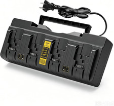 4-Port Fast Charger Replacement for DCB104 20V Battery Charger Compatible with 1 picture
