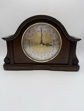 Bulova B1975 Chadbourne Old World Mantle Clock Gold Trim Home Decor picture