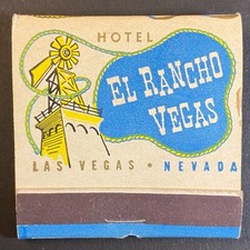 Hotel El Rancho Vegas / Opera House Restaurant Full Matchbook c1948-50's VGC picture