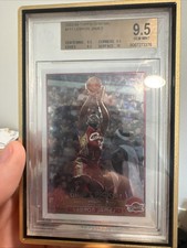 2003-04 TOPPS CHROME #111 LEBRON JAMES ROOKIE RC BGS 9.5 - TRUE GEM PLUS picture