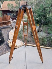 Vintage K&E 5096-A Wood Surveying Tripod w/ BLM Property Tag picture