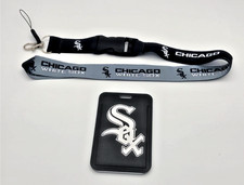 Chicago White Sox MLB Lanyard w/ ID Badge Holder Reversible 2-Sided picture