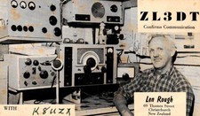 Christchurch New Zealand ZL3DT QSL Radio Postcard picture