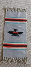 Vintage Ortegas Shop Chimayo New Mexico 100% Wool Hand Woven Rug picture