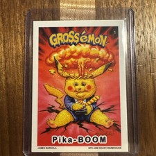2026 Gross Card Con Grossémon  Cards Pika-Boom Signed Auto Pokémon Parody picture
