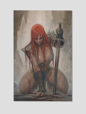 Red Sonja Sword Maiden Premium Giclee Print Poster 11x17 Dynamite Wall Art picture
