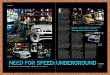 2003 Need For Speed Underground PC Original Advertisement / Retro Promo vr1 picture
