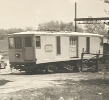 1950s Connecticut Company Freight Motor #2022 East Hartford CT Trolley B&W Photo picture