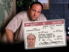 TONY SOPRANO ID CARD - Sopranos New Jersey NJ Drivers License - James Gandolfini picture