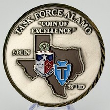 KFOR 7 Kosovo Camp Bondsteel Task Force Alamo 1-141 Infantry Challenge Coin picture