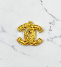 Designer Gold CC Quilted Zipperpull | set of 1 picture