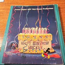 Walt Disney Productions Annual Report 1977 Happy Birthday Mickey Mouse picture