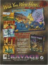 Vintage Print Ad Ravage D.C.X. 3D PC Game - Inscape - Dec 1996 picture