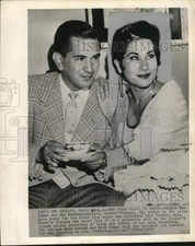 1955 Press Photo Singer Yma Sumac and Husband Moises Vivanco, Los Angeles picture