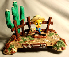 Ron Lee Tweety Bird Lit’l Trooper Looney Tunes Cowboy Stick Horse Hand Painted C picture