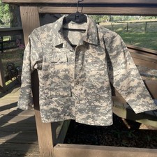 Rothco Youth Size M Green Camo Jr G I BDU Button Shirt Military Army Digital picture