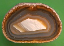 1 lb 1.7 oz — Brown/Gray Banded Agate picture