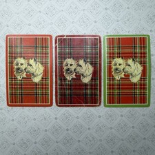 1950s Cairn Terrier Single Swap Playing Card Trio picture