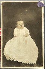 RPPC Baby Christening Portrait c1907-1915 Divided Back picture