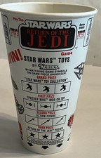 1985 STAR WARS Return of Jedi Final 17 Figure Sweepstakes Theater Cup New W/Stic picture