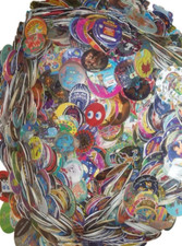 Lot of 200 Mixed Pogs Tazos – Sabritas Mexico – Vintage & Metallic –  picture