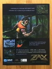 Zax The Alien Hunter PC 2001 Video Game Print Ad/Poster Advertisement Cool Art picture