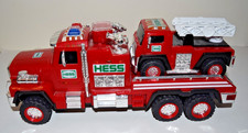 HESS TRUCK 2015 FIRE ENGINE & RESCUE HAULER SET Toy Vehicle Emergency Responder picture