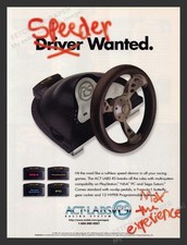 1998 Act Labs RS Racing System Controller Video Game Print Advertisement picture