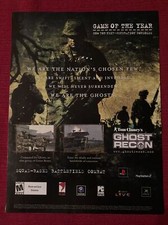 Tom Clancey’s Ghost Recon Play station Xbox 2004 Print Ad - Great to Frame picture